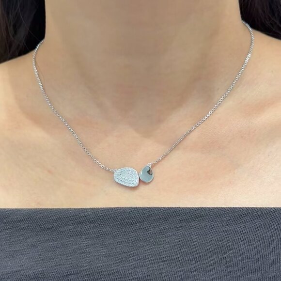 APM Monaco Galet Sterling Silver Silver Necklace - Picture 6 of 6